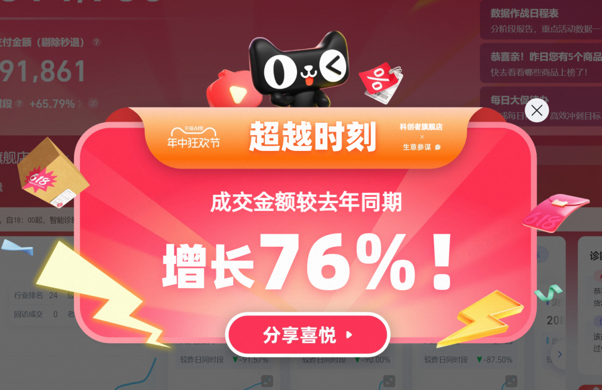科创者智能窗帘 2025年618 横扫天猫三榜，明星主播力荐掀起抢购狂潮！