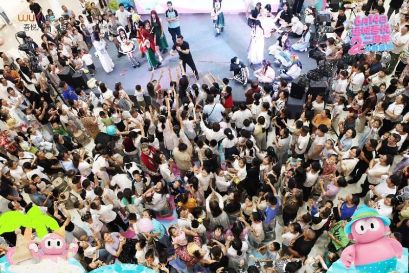 嘟嘟仔空降引爆全城狂欢，新城控股运城吾悦广场2周年庆诠释商业新价值